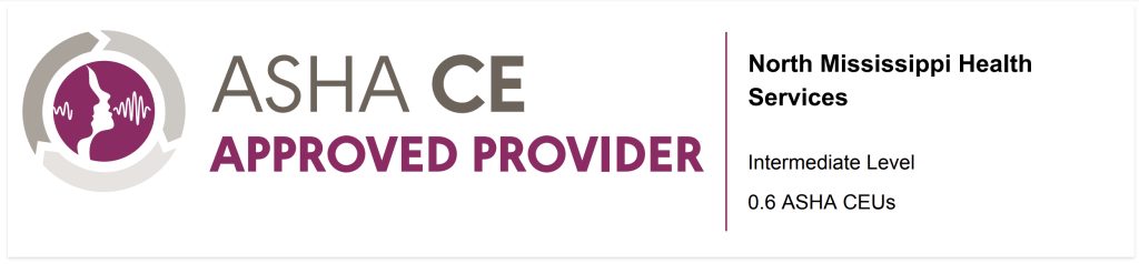 ASHA CE Approved Provider